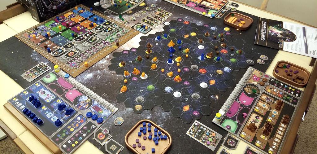 Complex, overwhelming and not for everyone. Nevertheless, one of the top 3 player board games we have experienced to date.